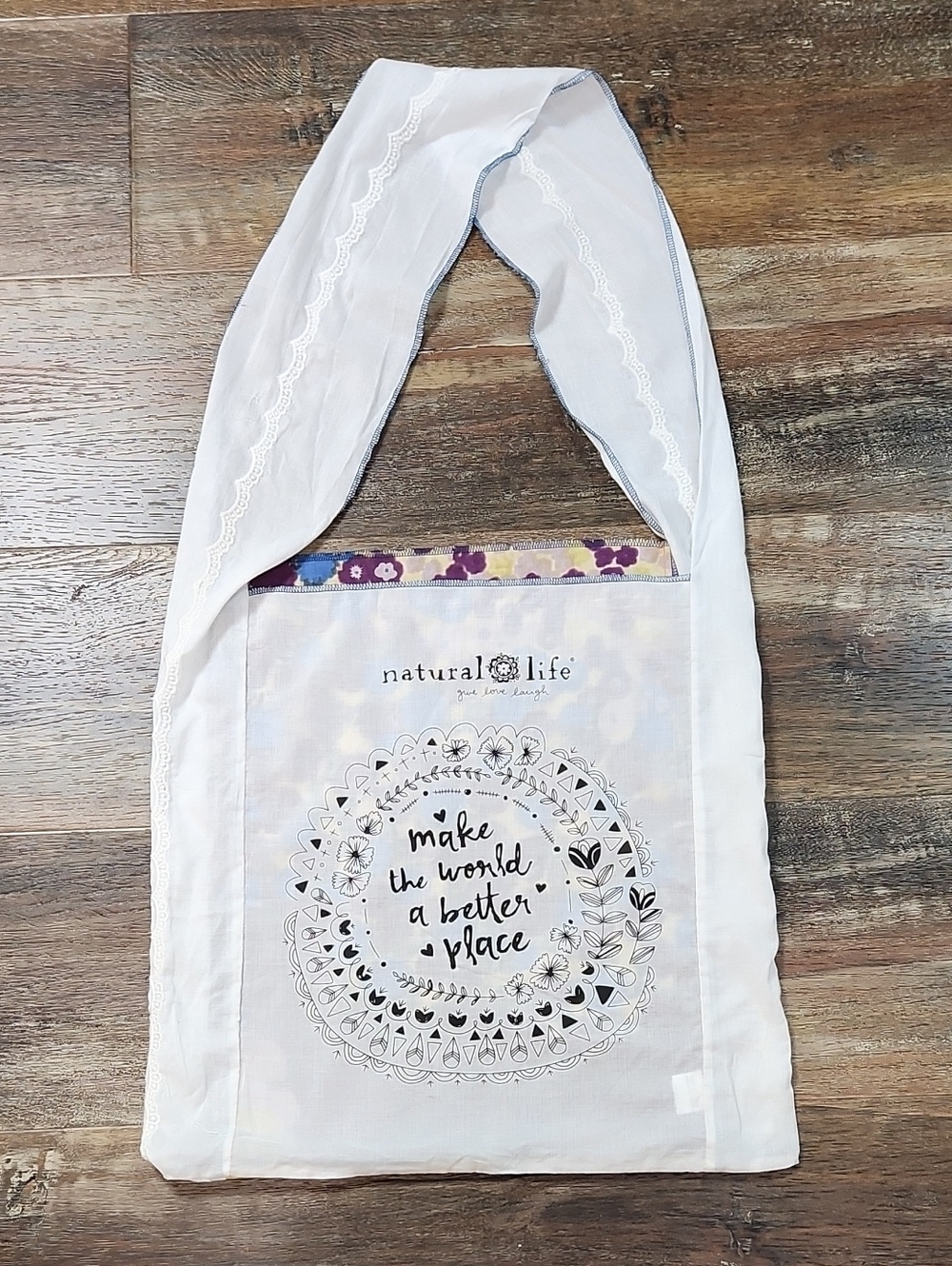 Make the World a Better Place Boho Tote Bag